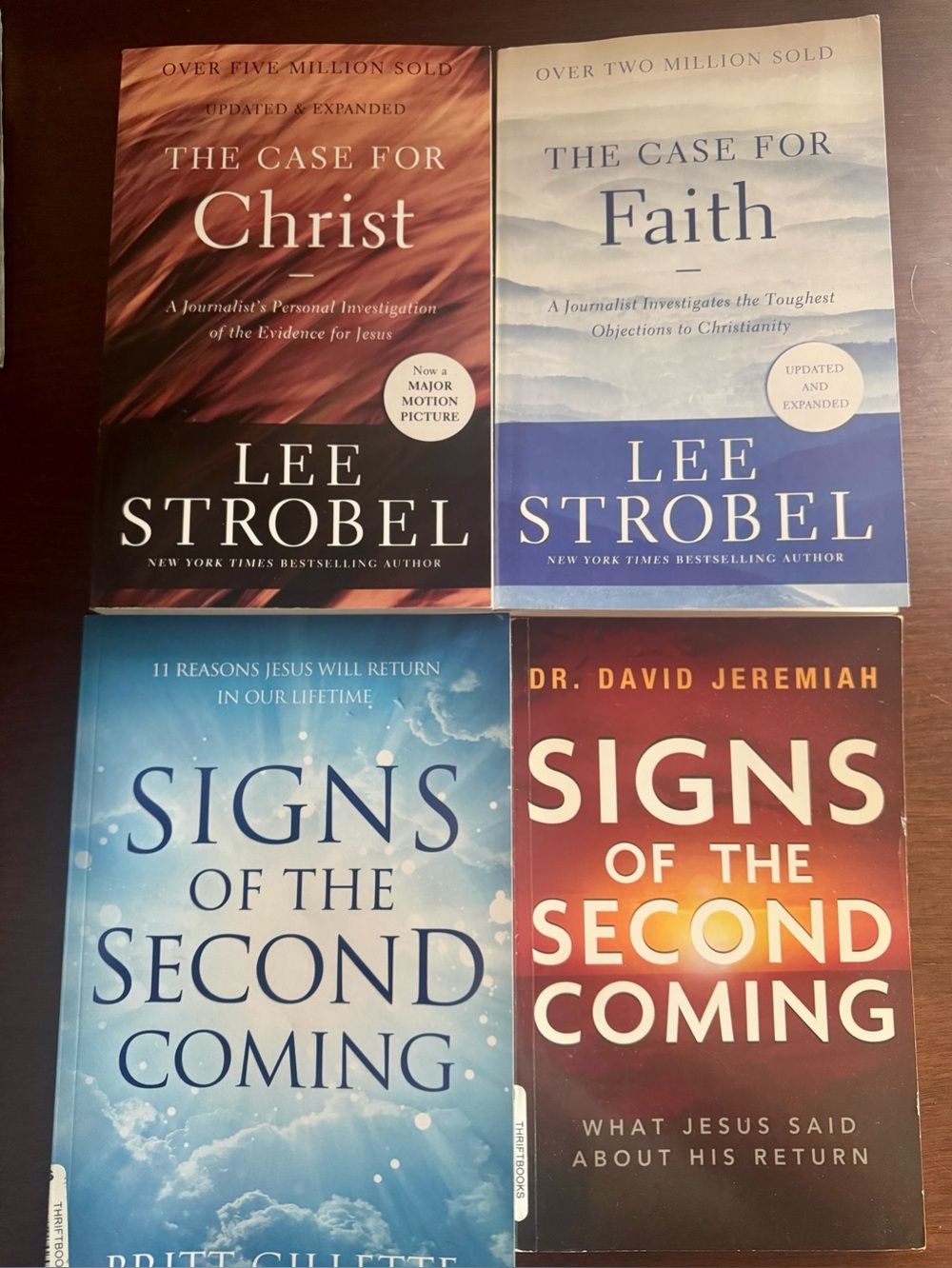 Set of 4 Christian books – Lee Strobel + Signs of the Second Coming